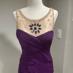 Elegant Purple Sleeveless Dress💜